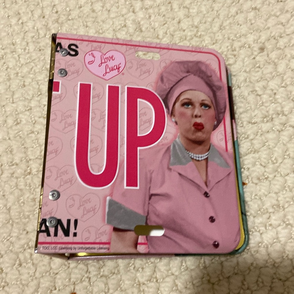 I love Lucy license plate album